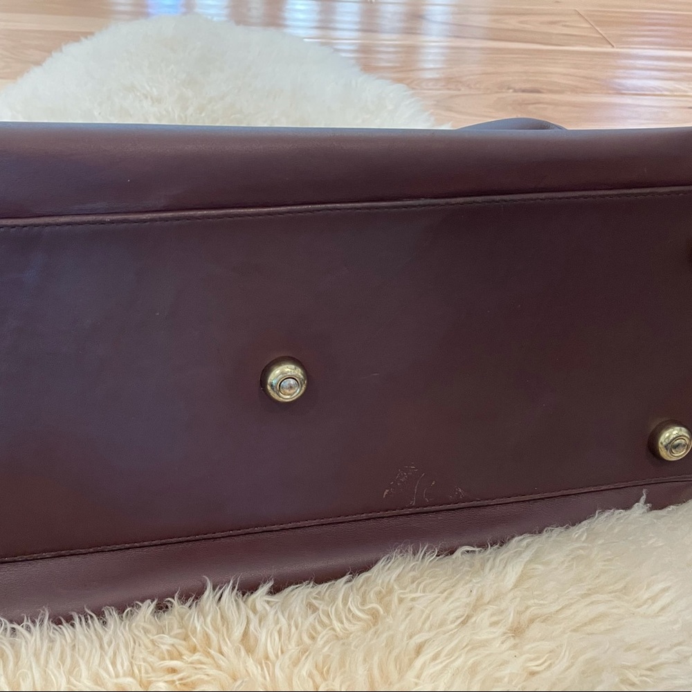 COACH genuine leather Luggage burgundy brown - Picture 2 of 6